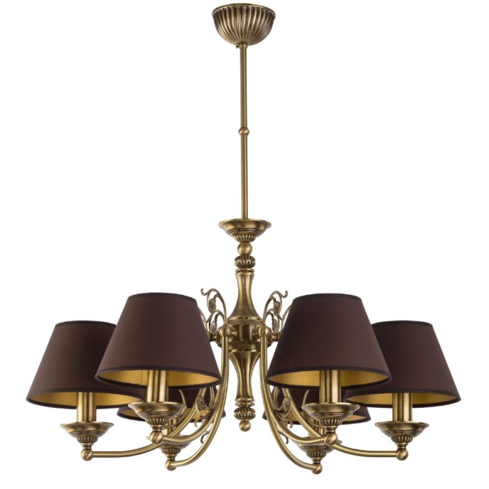 nagymeretu klasszikus antik rez csillar arany barna textil pliszirozott ernyo luxus villa kastely elegans polgari lampa vilagitas.jpg
